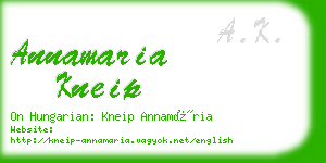 annamaria kneip business card